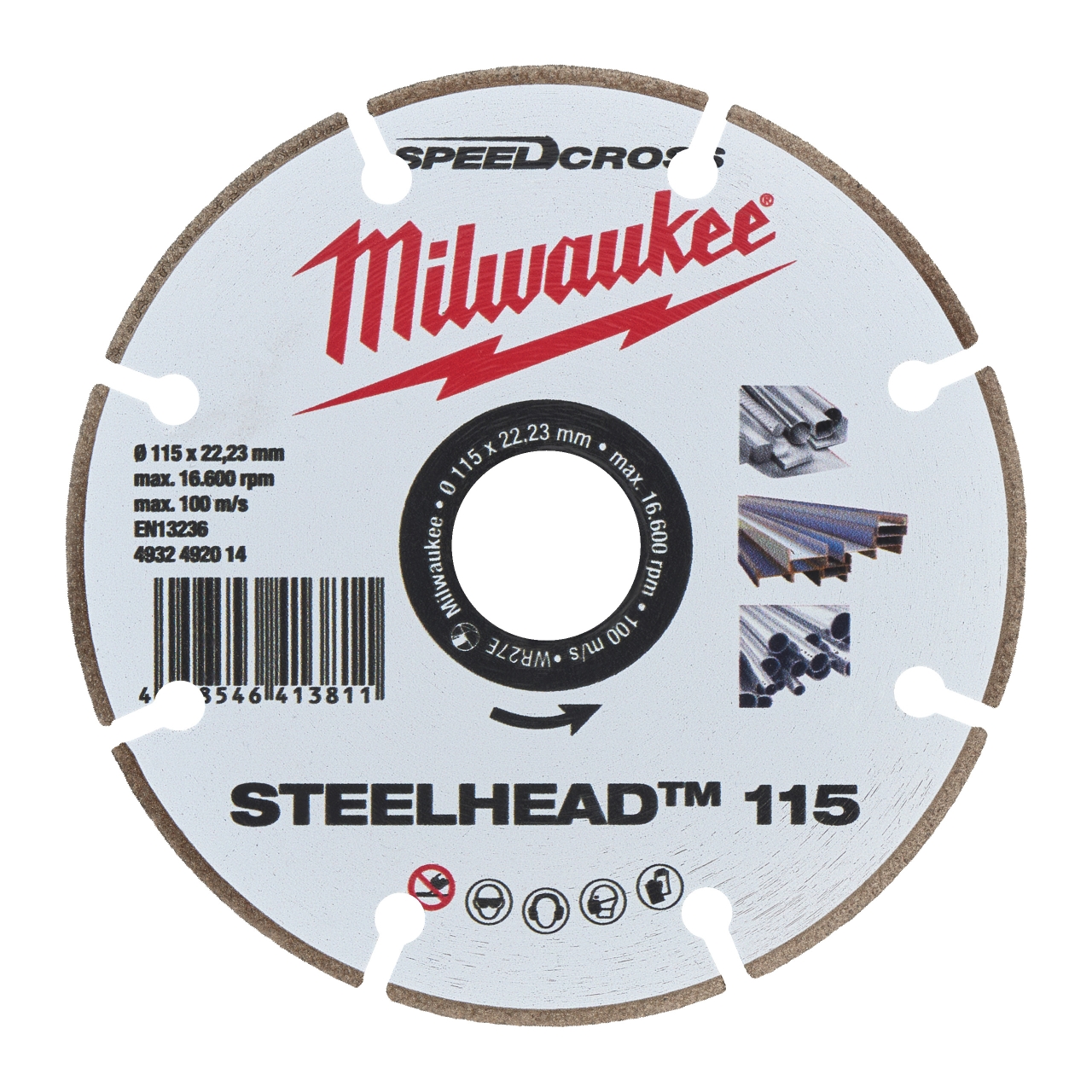 für Stahl, Edelstahl und Beton Diamanttrennscheibe DH STEELHEAD 115 mm