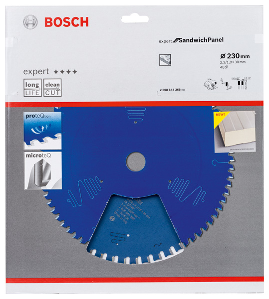 BOSCH Kreissägeblatt Expert for Sandwich Panel, 230 x 30 x 2,0 mm, 48