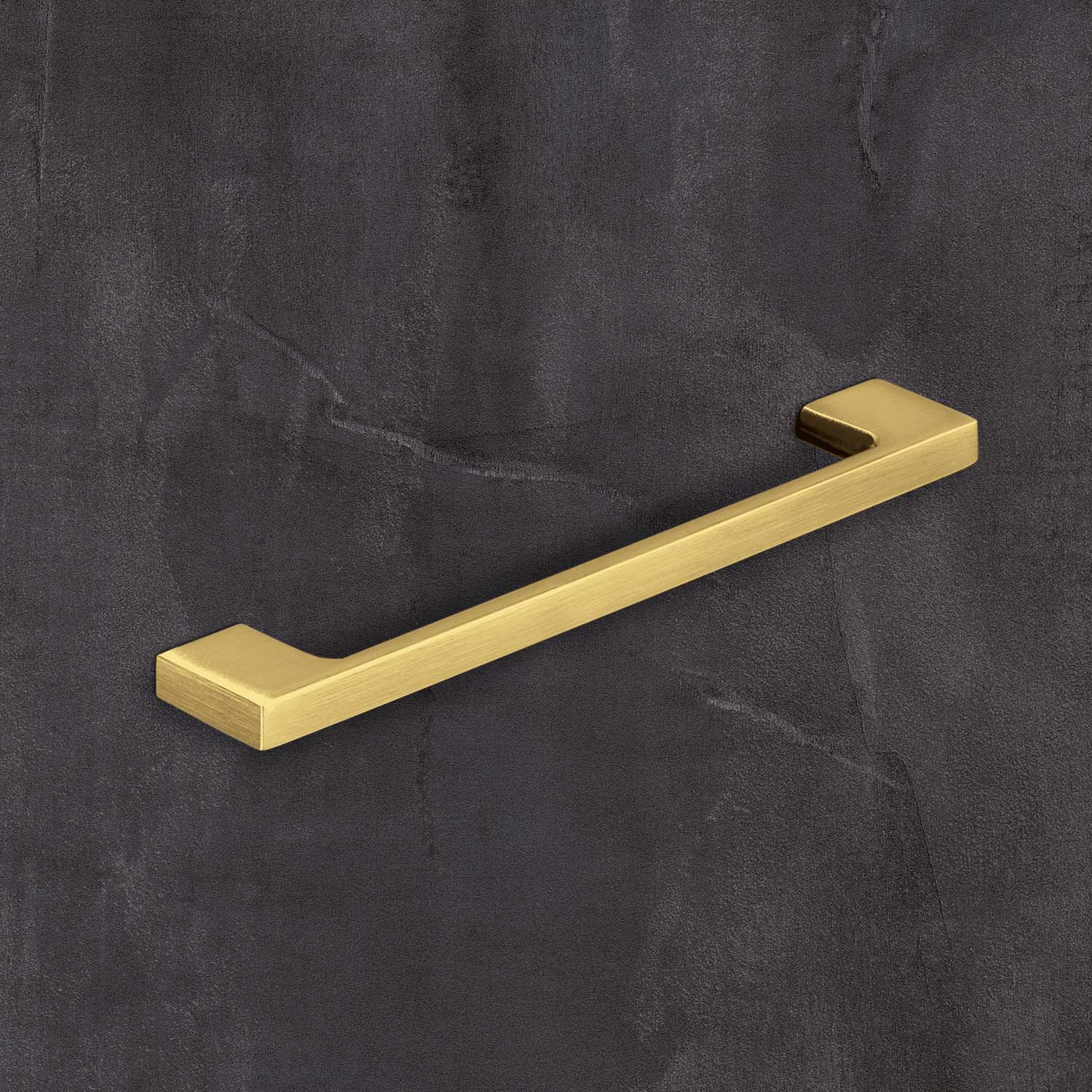 HETTICH Griff Belluno, Bohrabstand 224 / 256 mm, L 267 mm, B 9 mm, H 30 mm, Gold Optik matt gebürstet, 9347591