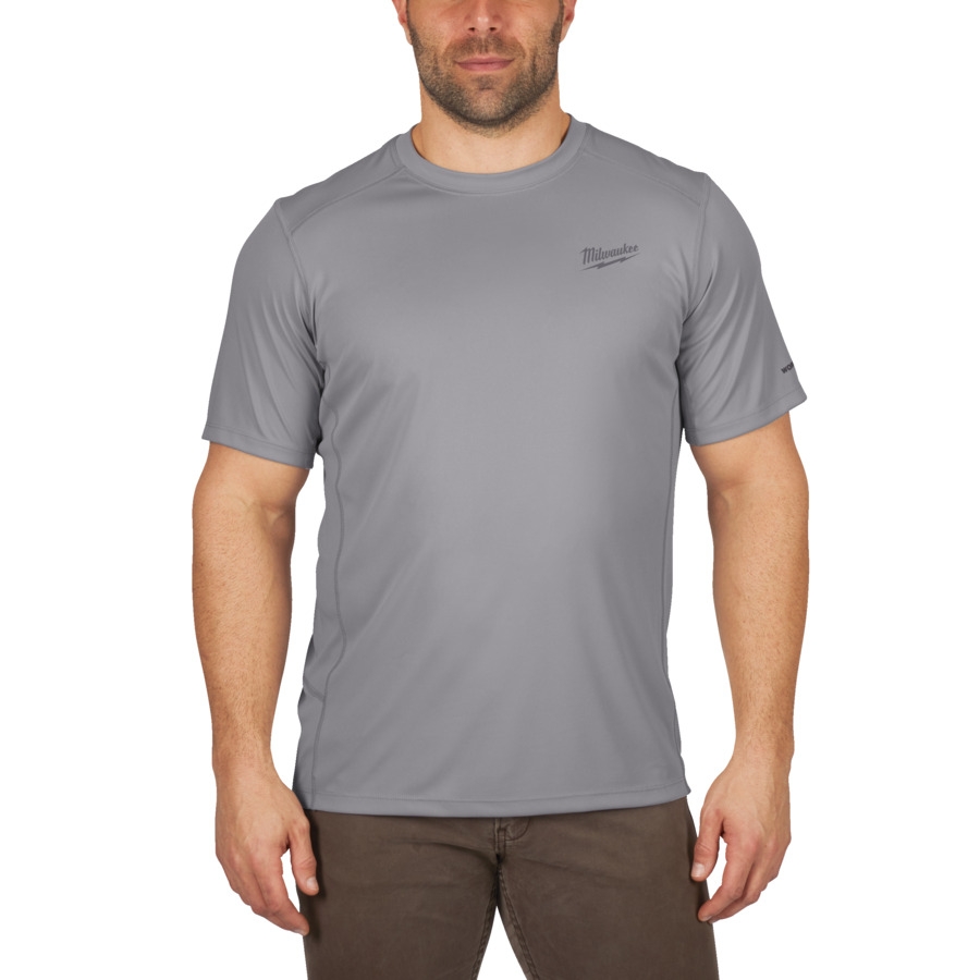 MILWAUKEE Funktions-T-Shirt grau mit UV-Schutz WWSSG-L MILWAUKEE Funktions-T-Shirt grau mit UV-Schutz WWSSG-L