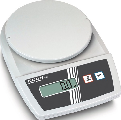 KERN+SOHN Briefwaage Wägebereich 0,5kg Ziffernschritt 0,1g Batteriebetr. Plattform-D150mm