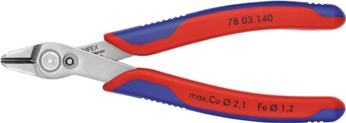 KNIPEX Elektronikseitenschneider Super-Knips® INOX L.140mm Facette nein pol.