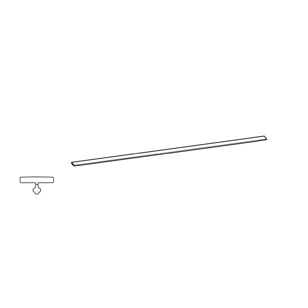 HETTICH AvanTech YOU Designprofil Hybrid, Edelstahl gebürstet, 270 mm