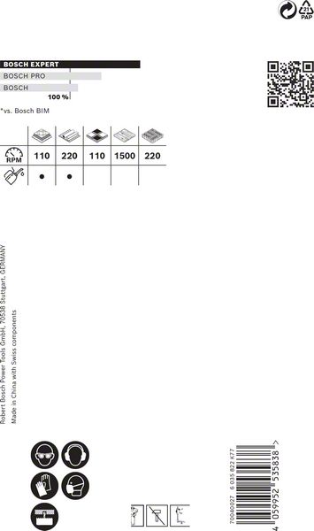 BOSCH EXPERT Tough Material Lochsäge, 80 x 60 mm. Für Dreh- und Schlagbohrer BOSCH EXPERT Tough Material Lochsäge, 80 x 60 mm. Für Dreh- und Schlagbohrer