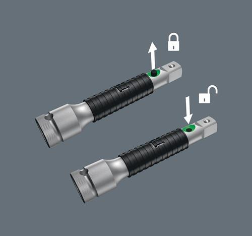 WERA Verl.8796 SB 3/8 Zoll L.125mm Aussenvierkant/Freilaufhülse WERA
