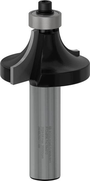 BOSCH Abrundfräser Standard for Wood, 12 mm, R1 12 mm, L 19 mm, G 70 mm