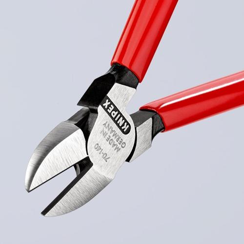 KNIPEX Seitenschneider L.140mm Kopf pol.Ku.-Überzug KNIPEX