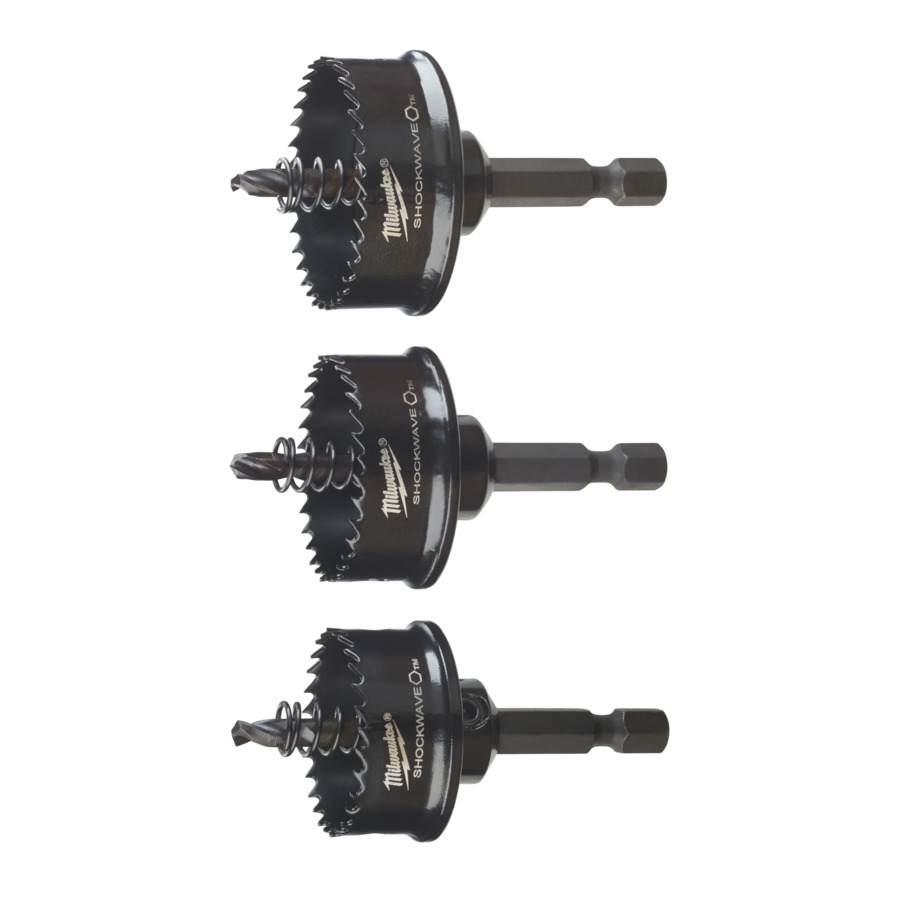 MILWAUKEE 22 / 29/ 35 mm SHOCKWAVE Lochsägen-Set 3-teilig