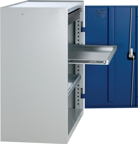 STUMPF Werkzeug-/Beistellschrank H1000xB1000xT500mm 1Schubl.2BD grau/blau STUMPF