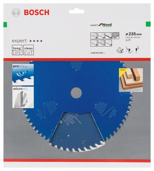 BOSCH Kreissägeblatt Expert for Wood, 235 x 30 x 2,8 mm, 56