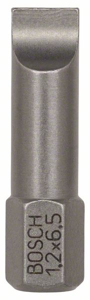 BOSCH Schrauberbit Extra-Hart S 1,2 x 6,5, 25 mm, 25er-Pack
