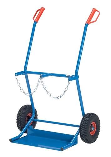 FETRA Stahlflaschenkarre f.Flascheninhalt 2 x 20l Luft-Bereifung Trgf.100kg