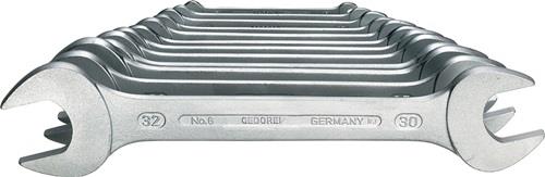 GEDORE Doppelmaulschlüsselsatz 6-100 10-tlg.SW6-32mm CV-Stahl verchr.GEDORE