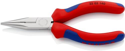 KNIPEX Flachrundzange L.140mm flach/rund ger.Mehrkomp.-Hüllen KNIPEX