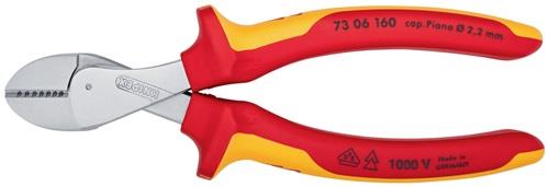 KNIPEX Kompaktseitenschneider X-Cut® L.160mm VDE Mehrkomp.-Hüllen VDE KNIPEX