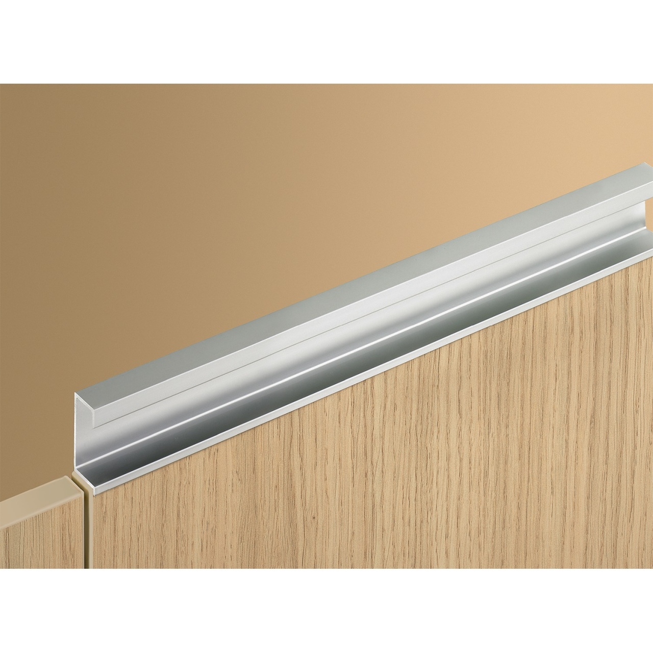 HETTICH Griffleiste Seveso, L 2400 mm, B 19 mm, H 38 mm, Aluminium eloxiert, 9995123