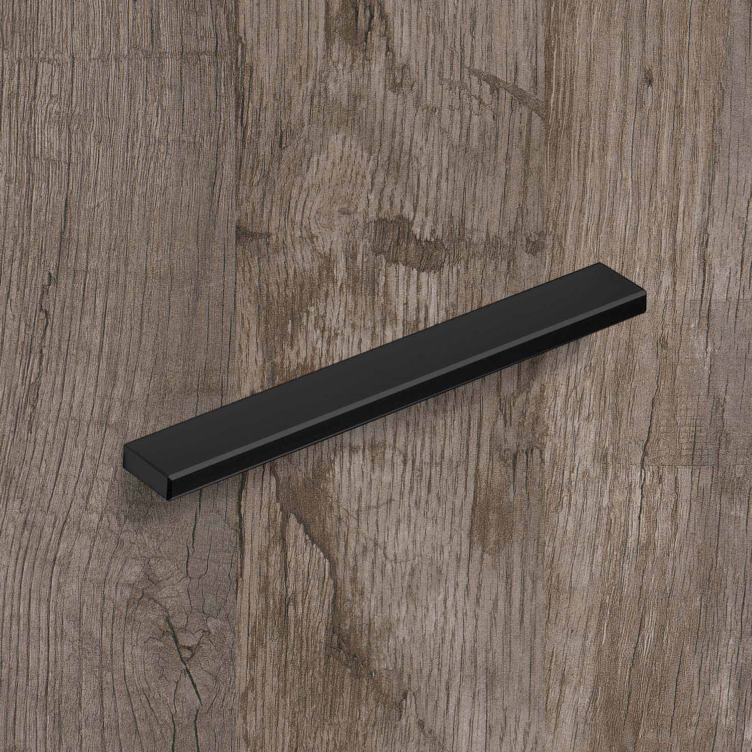 HETTICH Griffleiste Stabia, Bohrabstand 96 mm, L 108 mm, B 8 mm, H 20 mm, Schwarz matt, 9345441