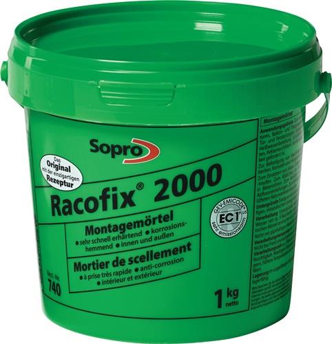 SOPRO Montagemörtel Racofix® 2000 1:3 Raumteile (Wasser/Mörtel) 1kg Eimer SOPRO