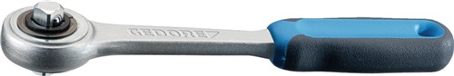 GEDORE D.-Knarre 2093 Z-84 1/4 Zoll 20 Z.L.129mm m.umsteckbaren 4-KT.GEDORE