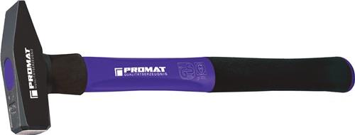 PROMAT Schlosserhammer 1500g Stiel-L.380mm 3-Komponentenstiel m.Stahlschutzhülse PROMAT