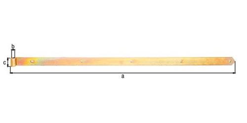 GAH Ladenband L.1200x16x45mm S.5mm STA galv.verz.d.pass.D.16mm rd GAH GAH Ladenband L.1200x16x45mm S.5mm STA galv.verz.d.pass.D.16mm rd GAH