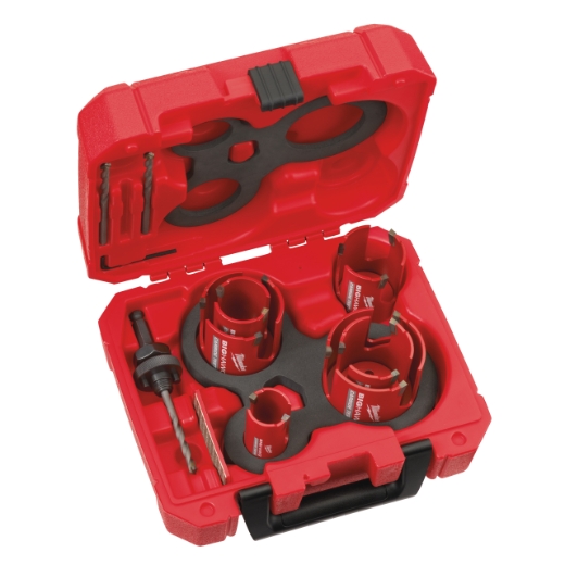 MILWAUKEE 10-teilig BIGHAWG Multimaterial-Lochsäge Set