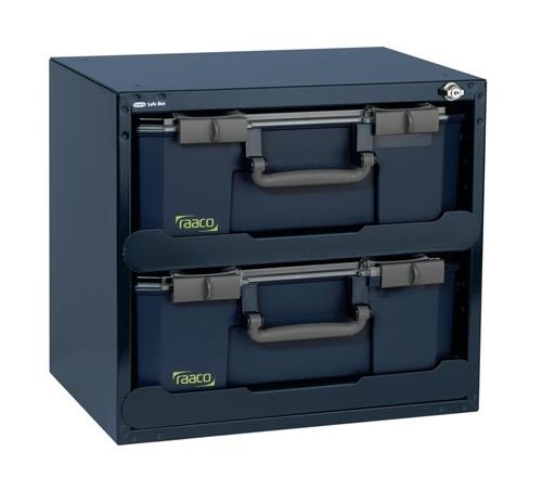 RAACO Tresor B.451xT.330xH.403mm m.Schloss u.Teleskopschienen SafeBox 150x2 (bestückt)