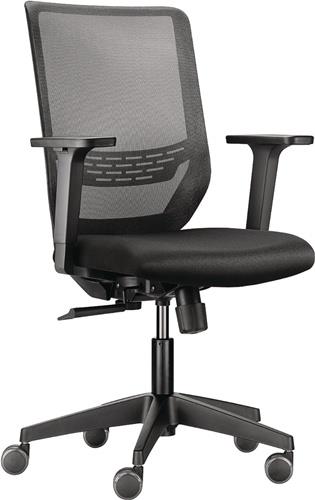 TREND OFFICE Bürodrehstuhl Synchr.-Techn.schwarz 410-520mm m.Lehnen Trgf.110kg TREND OFFICE