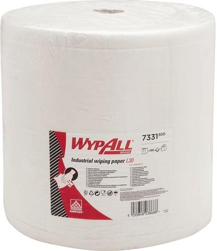 WYPALL Wischtuch WYPALL L30 7331 L.ca.380 mmxB.ca.370mm weiß 3-lagig 1000 Tü./Rl.KIMBER