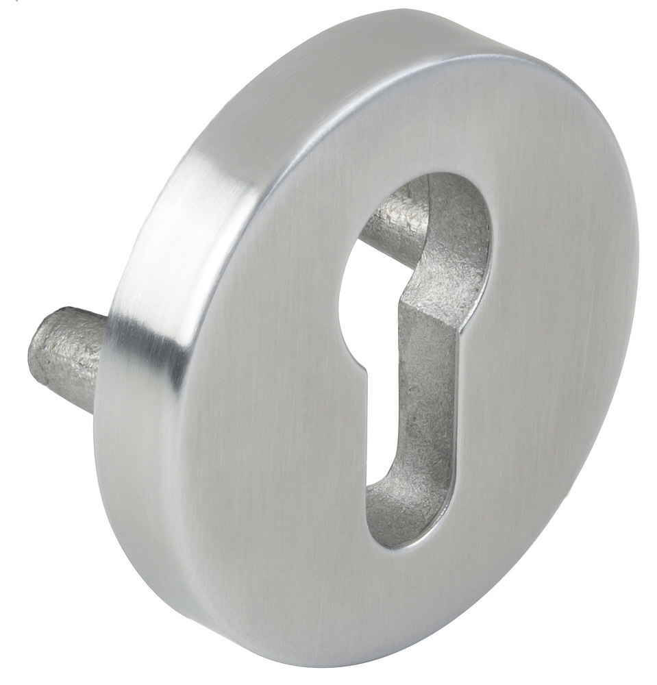 HERMAT Schutz-Schlüsselrosette 2073.S, außen, Edelstahl