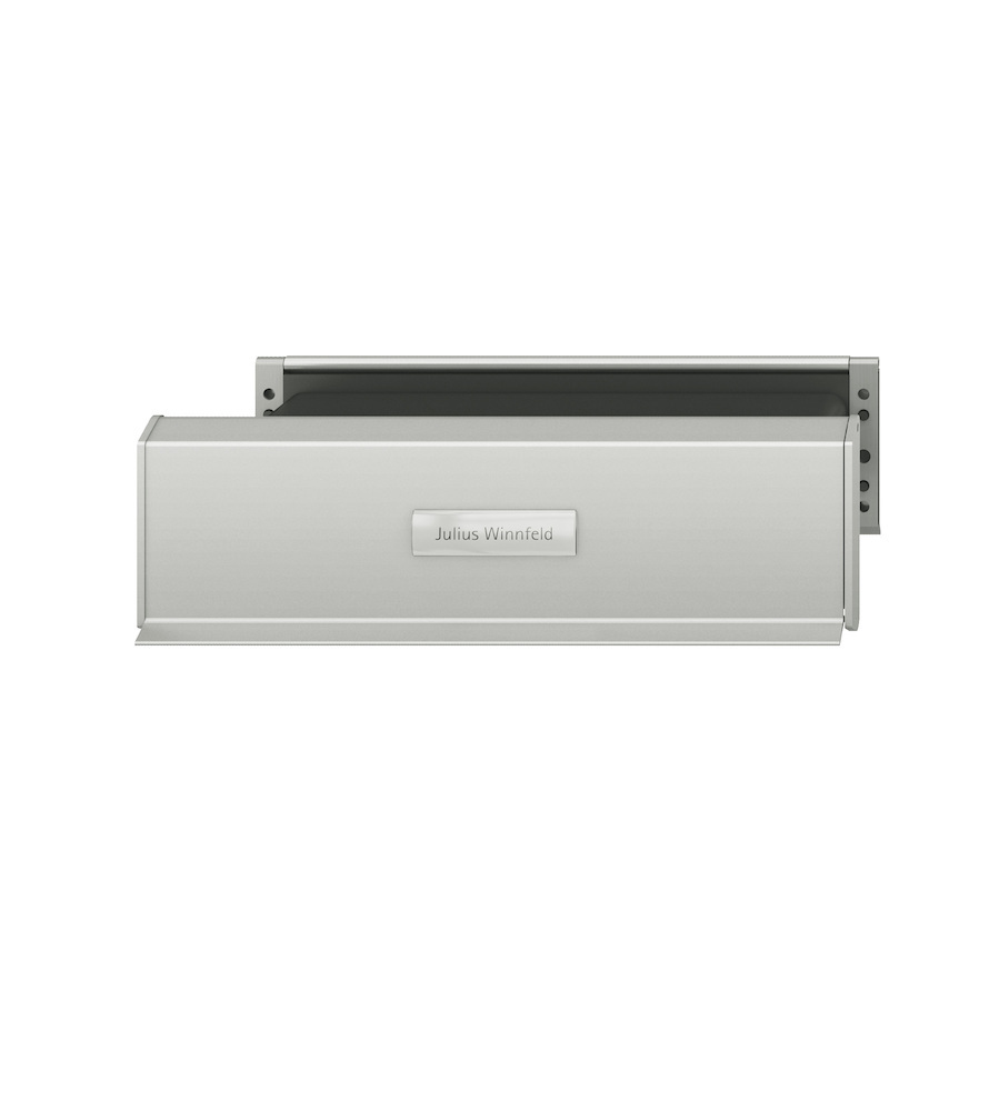 FSB Briefeinwurf 38 3826, mit Namensschild, mit Innenklappe, Aluminium