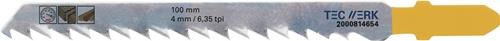 TECWERK Stichsägeblatt Gesamt-L.100mm Zahnt.4mm S.1,27mm HCS 5 St./Karte TECWERK
