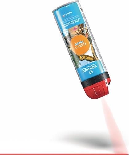 SOPPEC Baustellenmarkierspray Fluo TP Hydro neonrot 500ml Spraydose SOPPEC