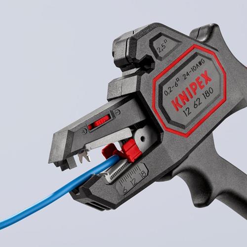 KNIPEX Automatikabisolierzange L.180mm 0,2-6 (AWG 24-10) mm² KNIPEX