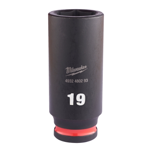MILWAUKEE 19 x 65 mm SHOCKWAVE Schlagnuss 3/8" lang