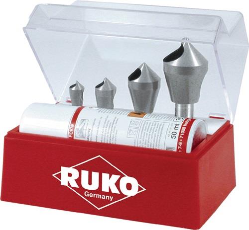 RUKO Querlochsenkersatz 2-5/5-10/10-15/15-20mm HSS-Co5 5tlg.Ku.-Kass.RUKO