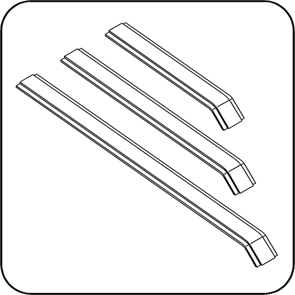 GUTMANN Flachteil RV 4/25, Aluminium