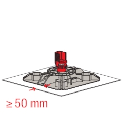 FISCHER Flachdachfuß FFRB standard