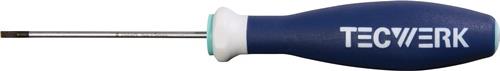 TECWERK Schraubendreher Schneiden-B.2,5mm Klingen-L.75mm 3K-Griff Rundkl.TECWERK