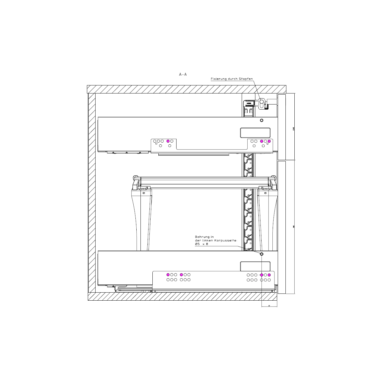 HETTICH InnoTech Doppelwandiges Schubkastensystem,