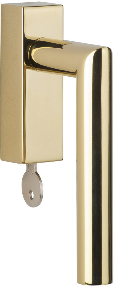 HERMAT Fenstergriff abschließbar BASIC 02 1802/DKSI, Messing