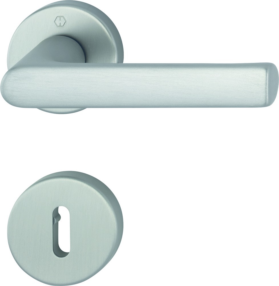 HOPPE® Drückergarnitur mit Rosetten Hamburg 1700/42KB/42KBS, Aluminium, 11907861 HOPPE® Drückergarnitur mit Rosetten Hamburg 1700/42KB/42KBS, Aluminium, 11907861