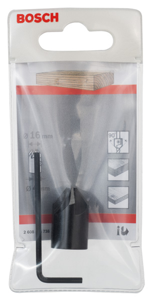 BOSCH Aufstecksenker für Holzspiralbohrer, 4 x 16 mm, M 5