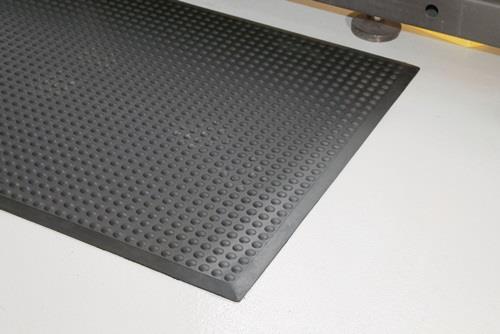 COBA Arbeitsplatzbodenbelag Fertigmatte L1200xB900xS14mm schwarz SBR-Gummi COBA