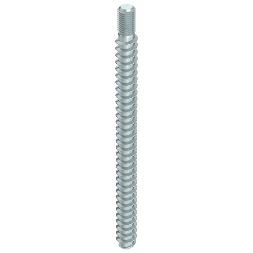HECO WB-T 20,0 x 1000, Gewindestange mit Anschlussgewinde M16, ohne Antrieb, Vollgewinde, verzinkt blau, A2K, gleitbeschichtet