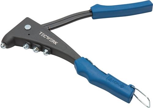 TECWERK Handblindnietsetzgerät L.255mm Arbeitsber.2,4-5mm m.Öffnungsf.TECWERK