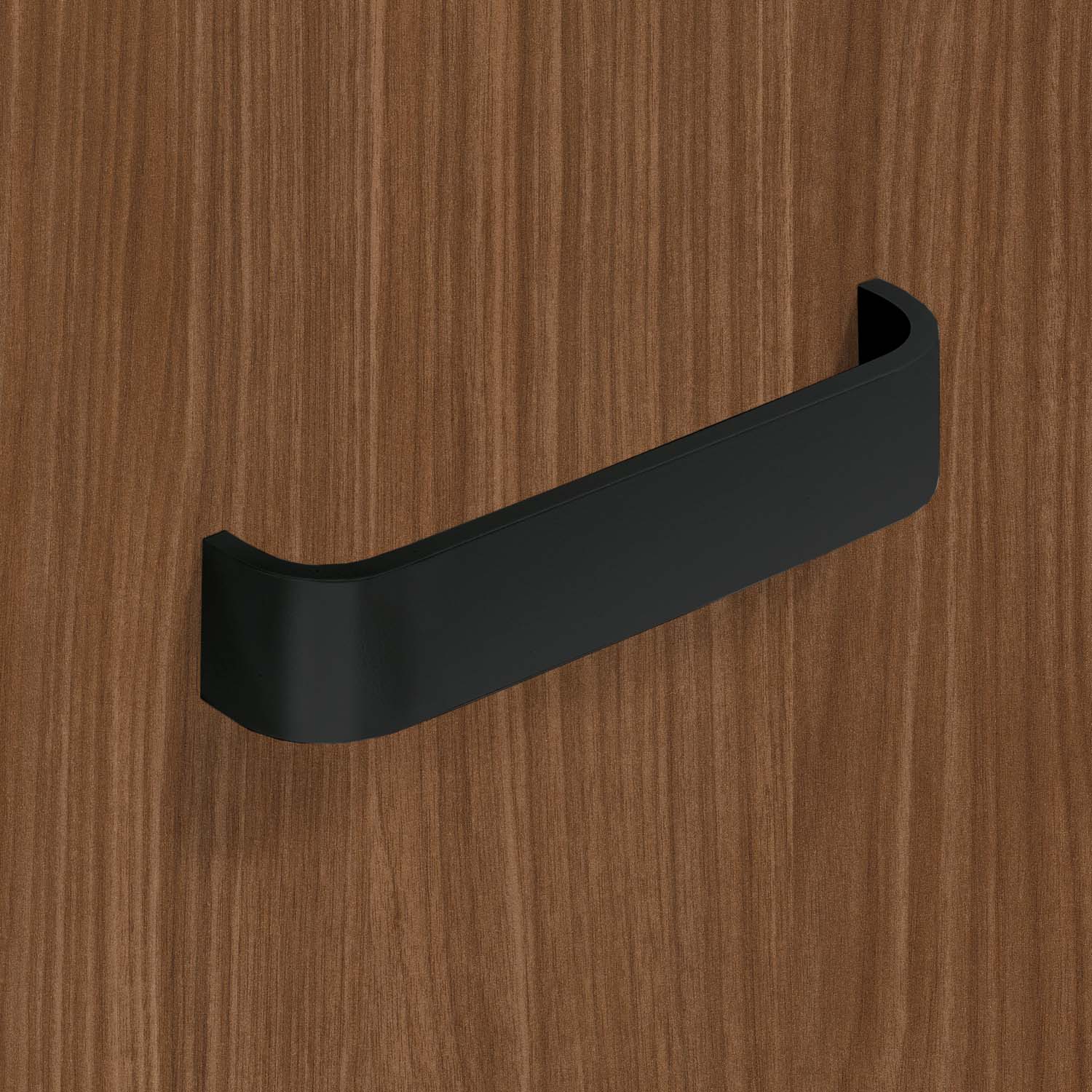 HETTICH Griff Catana, Bohrabstand 192 mm, L 199 mm, B 35 mm, H 38 mm, Schwarz matt, 9345388