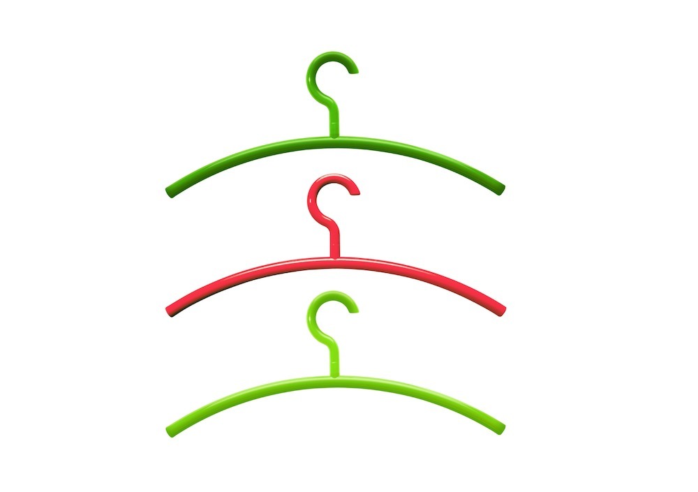 HEWI Kleiderbügel Set 570.99, Polyamid, 570.99.004