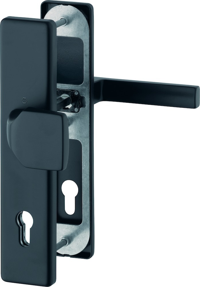 HOPPE® Schutz-Wechselgarnitur mit Langschild Austin 61G/2221/2210/1769, 10/92 mm, Aluminium, 11758648
