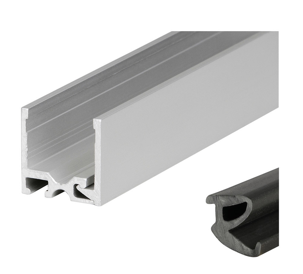 HERMAT Trennwand-Deckenprofil 6951, Aluminium